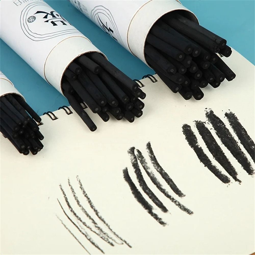Colored Pencil Professional - Black Color Charcoal Sticks Willow Charcoal