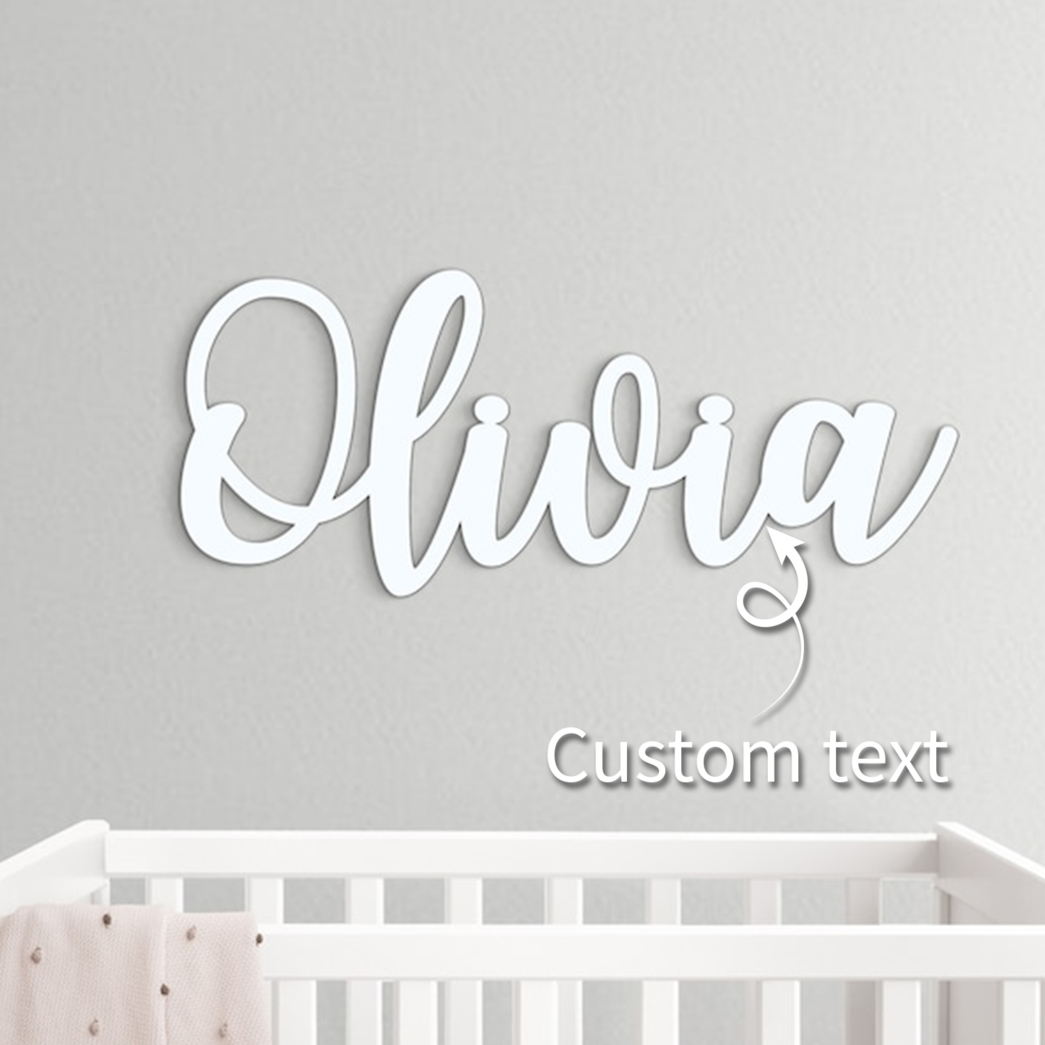 Art Craft Christmas - 1pc Custom Wooden Name Sign,Customized Gifts,Decorative