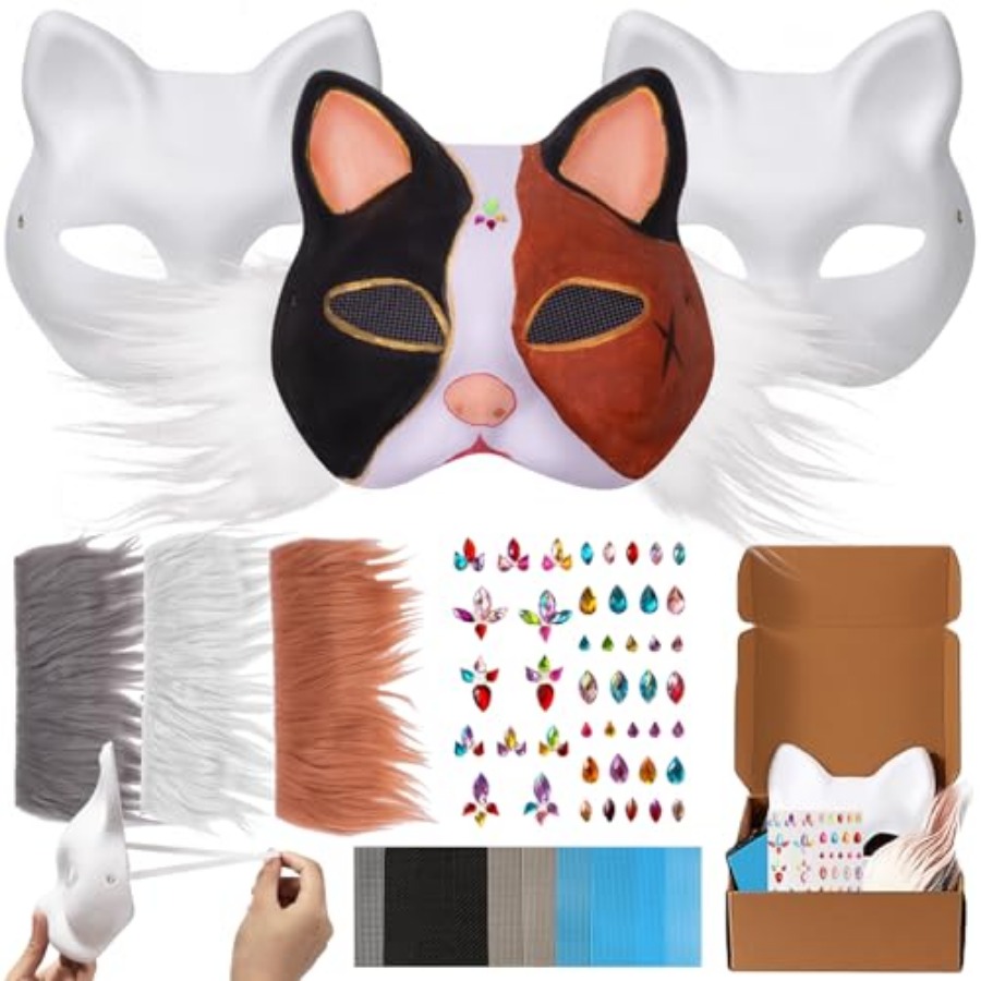 Art Craft Cup - OPPKIE Cat Fox Mask 3PCS with