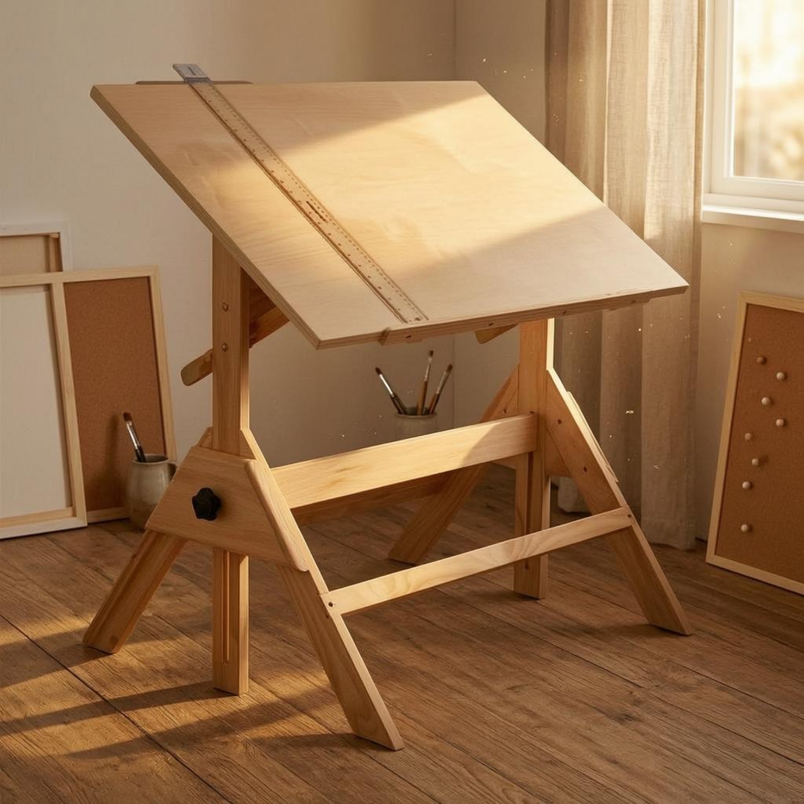 Art & Craft Tape - Adjustable Drafting Table L-Shaped Drafting Ruler