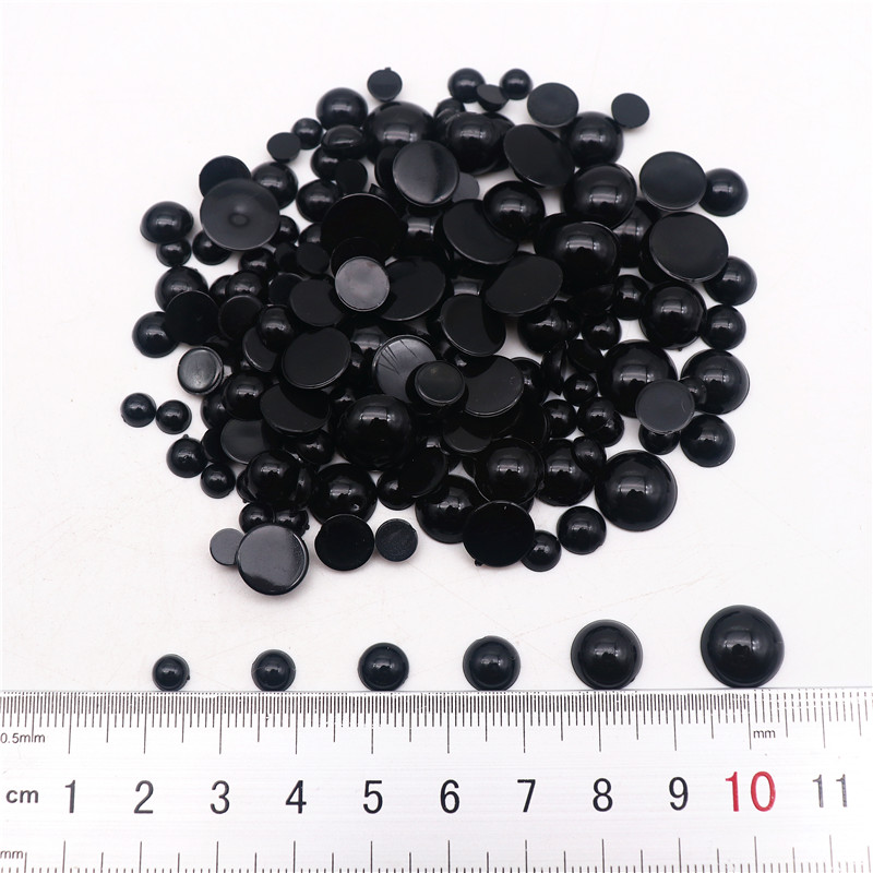 Art Craft Handmade - 5mm-20mm Black Plastic Safety Eyes For