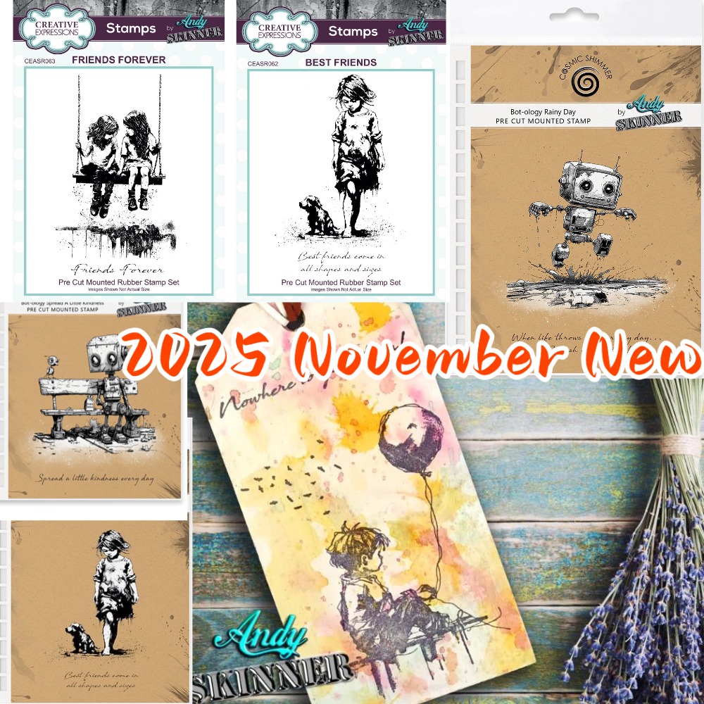 Rubber Stamp Blank - 2025 New Girl Holding Clear Silicone