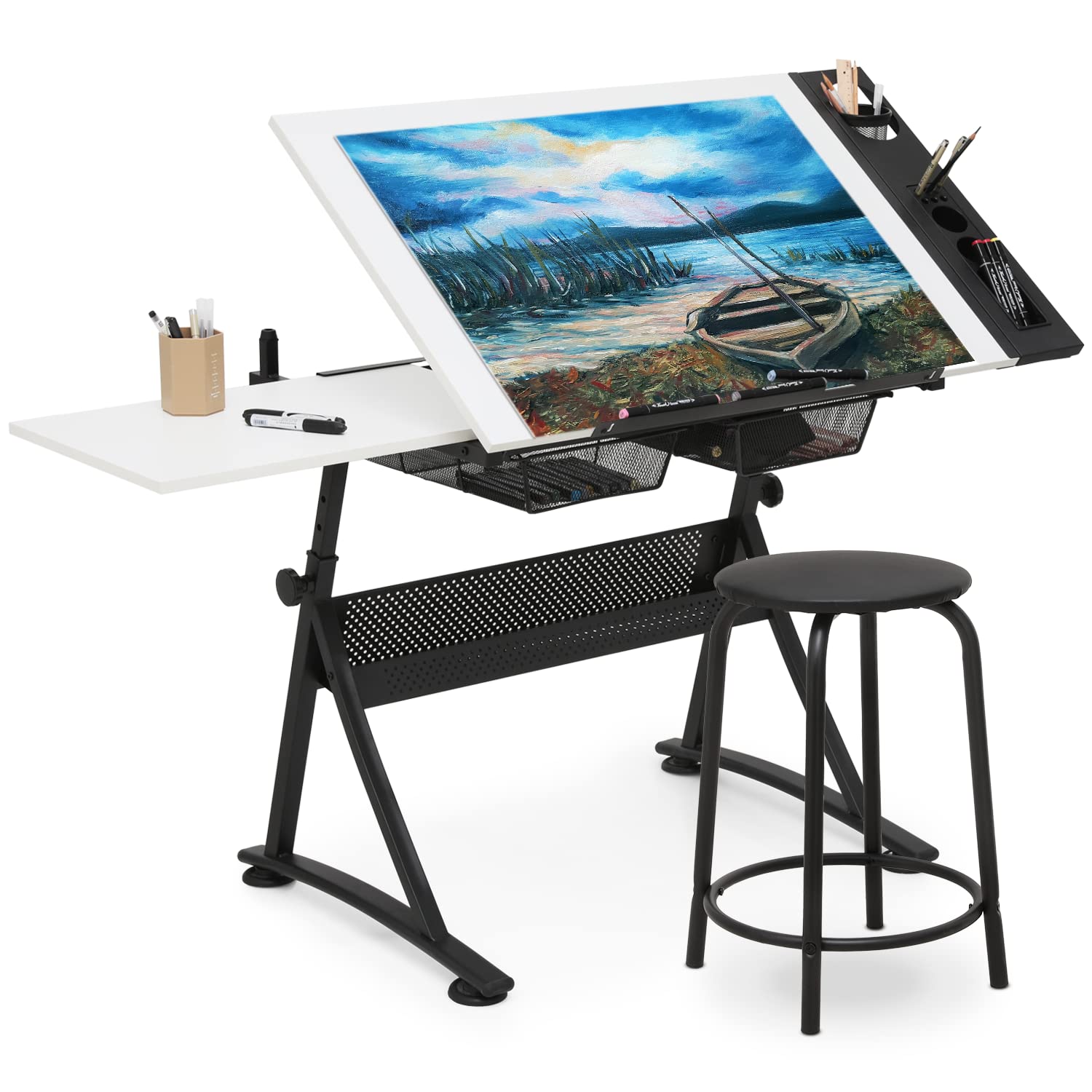 Art & Craft Tape - Art Deco Drafting Table, Height-Adjustable, Tiltable