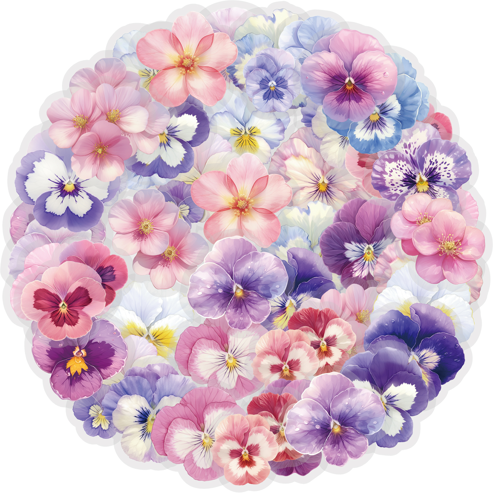 Art Craft Book - Etori Life Romantic Things Watercolor Pansy