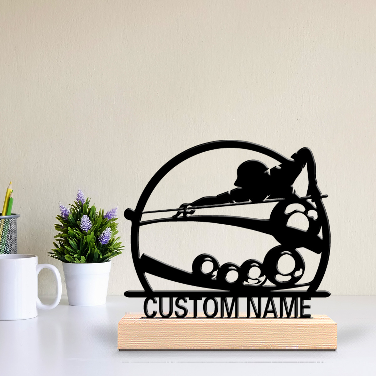 Art Craft And - 1pc Simple golf Customized Name Tin