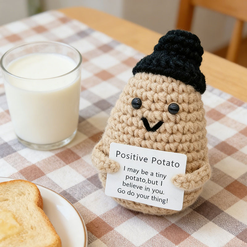 Art Craft Christmas - Cute Positive Potato Crochet Doll With