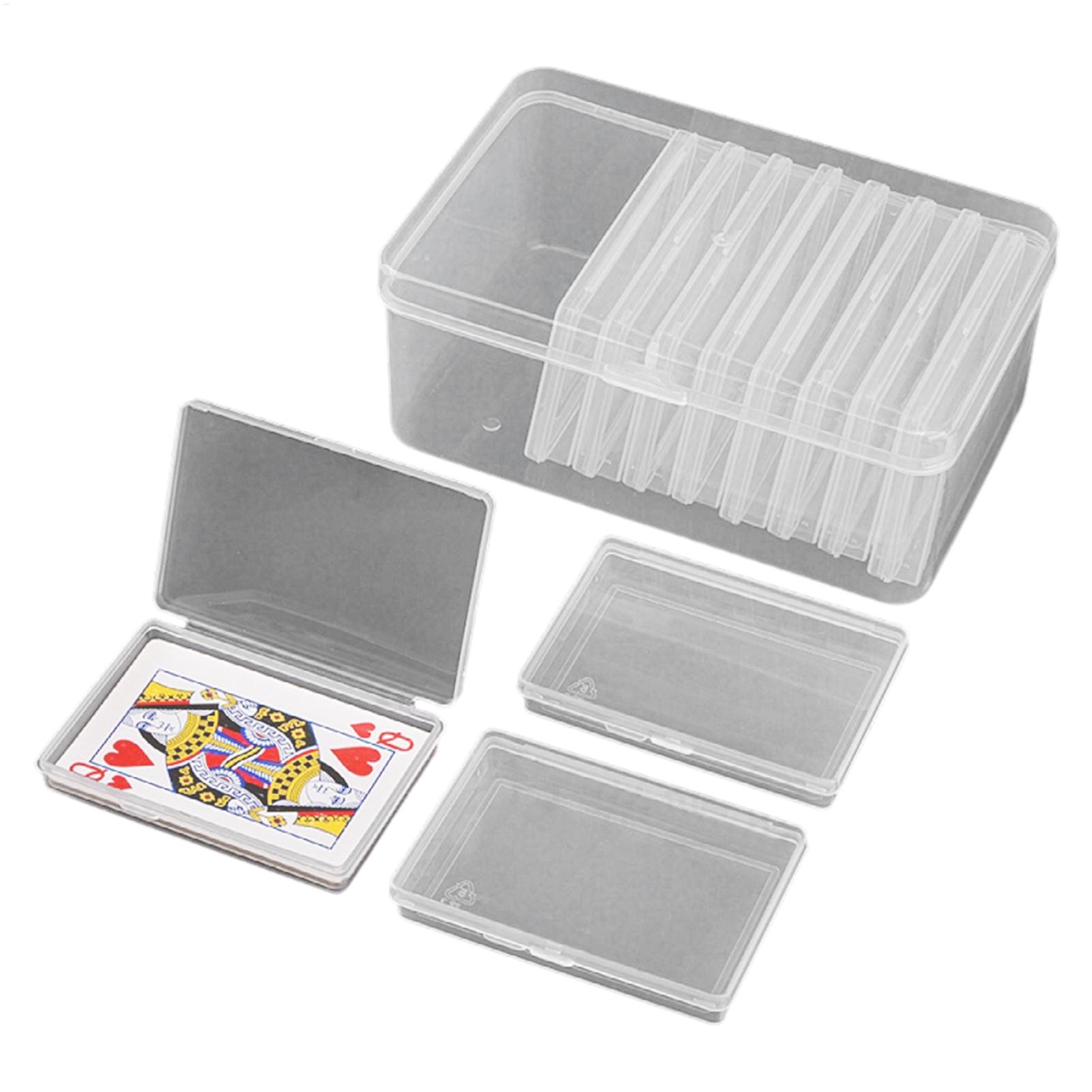 Box Art And Craft - Playing Card Box Transparent Square Organizer