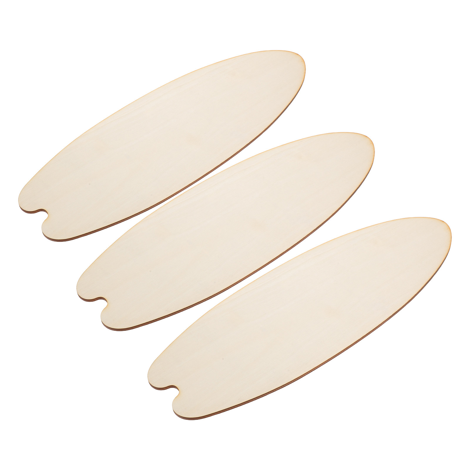 Art And Craft For Nursery - 3Pcs Wooden Surfboard Wall Decor Unfinished