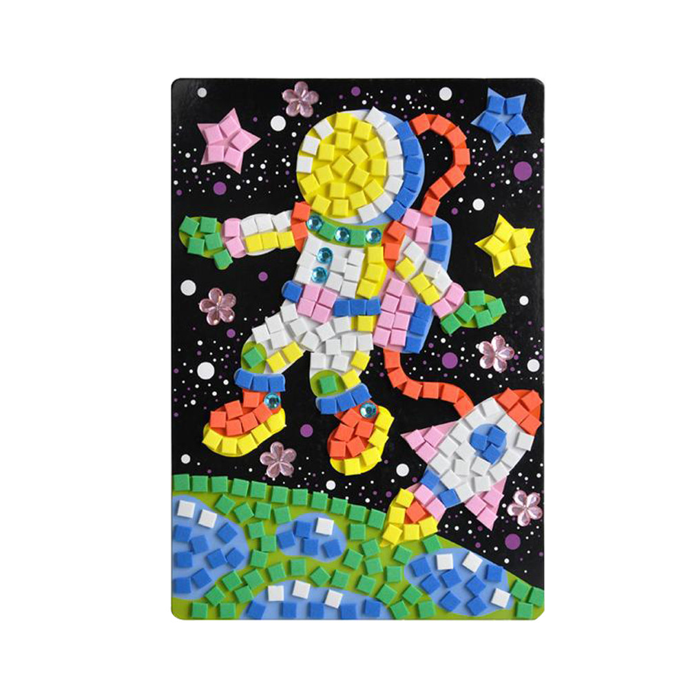 6Pcs Childrens Mosaic Art Stic – Art And Craft For Nursery recenzja i cena