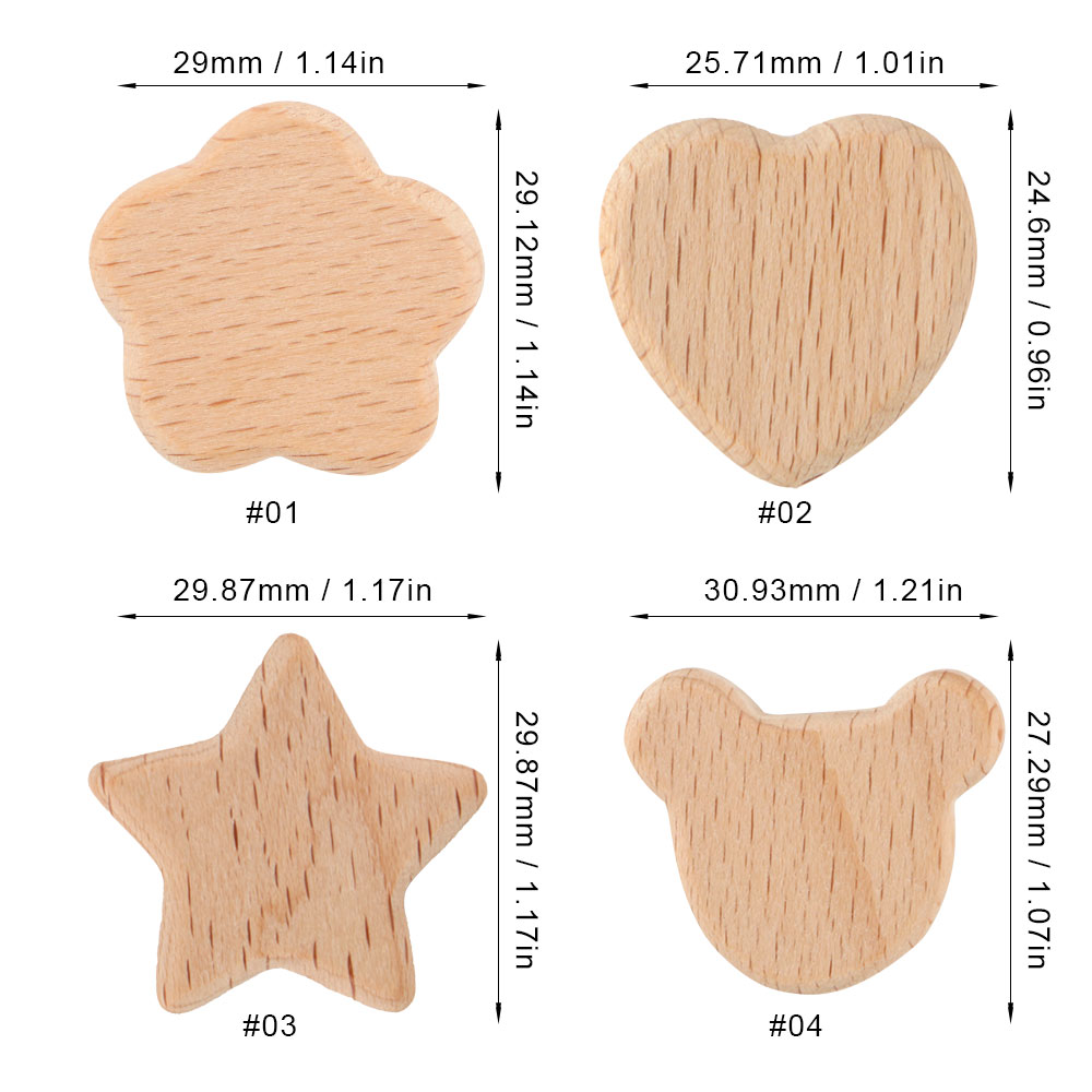 Kovict 15pcs Beech Wood Bear F – Art Craft Handmade recenzja i cena