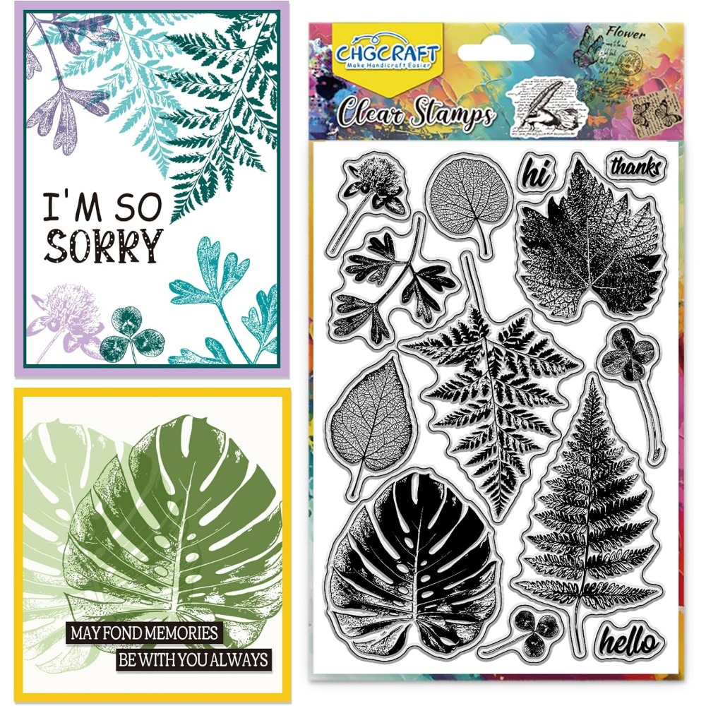 Leaves Veins Stains Clear Stam – Rubber Stamp Blank recenzja i cena