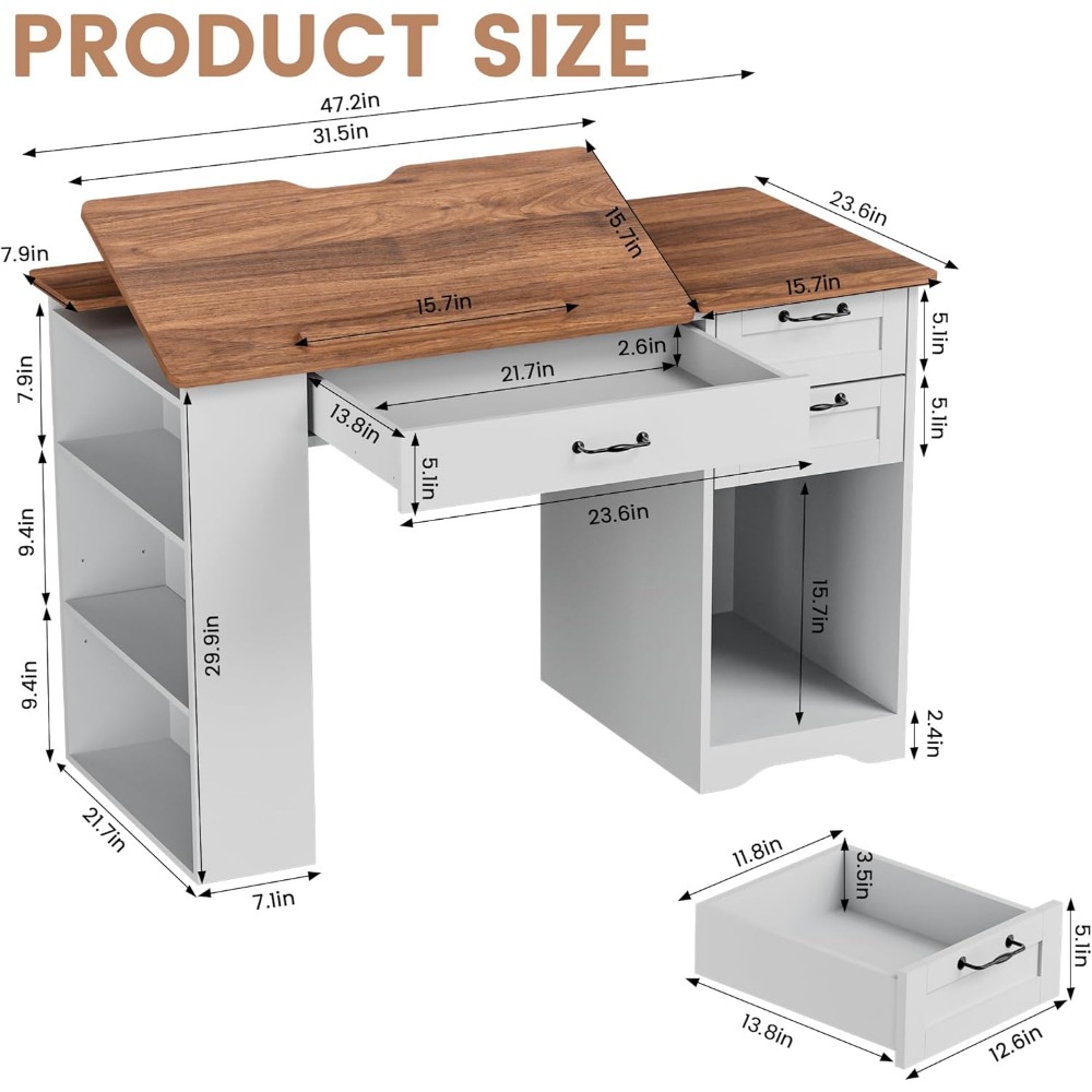 Adjustable Art Table with Stor – Art & Craft Tape recenzja i cena