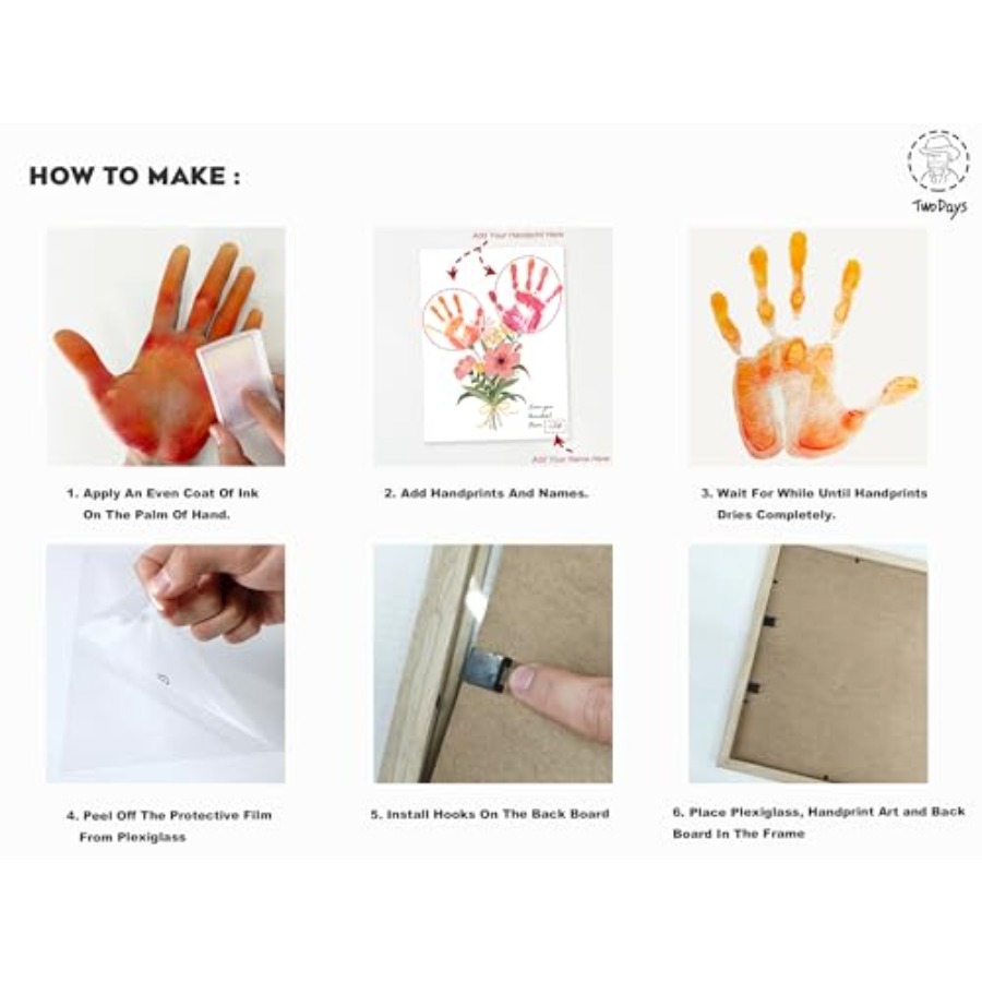 Flower Bouquet Handprint Art C – Art & Craft Tape recenzja i cena
