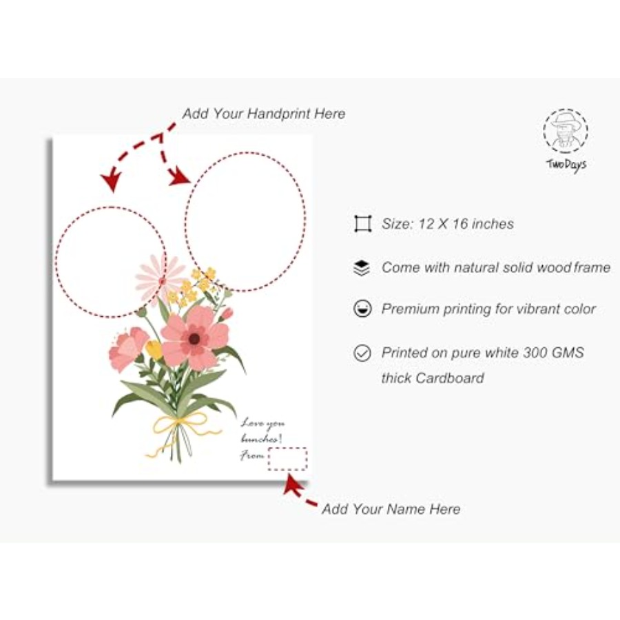 Flower Bouquet Handprint Art C – Art & Craft Tape recenzja i cena