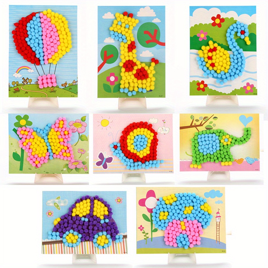 2pcs 16x21cm Colorful Pom-Pom  – Art Craft Handmade recenzja i cena