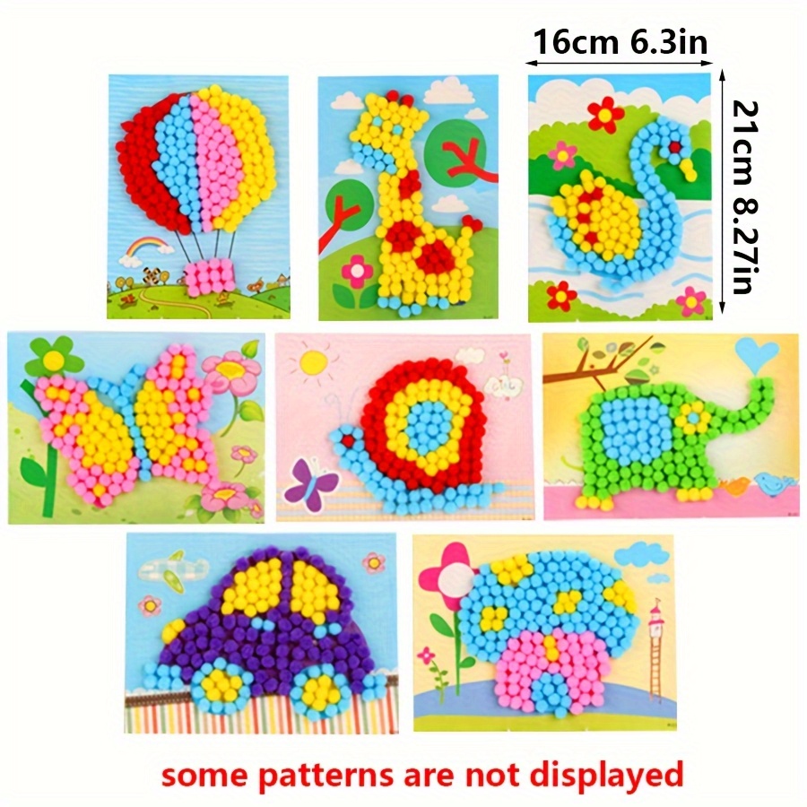 2pcs 16x21cm Colorful Pom-Pom  – Art Craft Handmade recenzja i cena