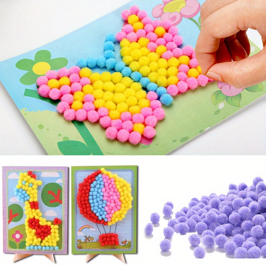 2pcs 16x21cm Colorful Pom-Pom  – Art Craft Handmade recenzja i cena