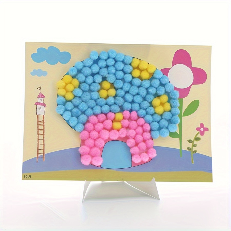 2pcs 16x21cm Colorful Pom-Pom  – Art Craft Handmade recenzja i cena