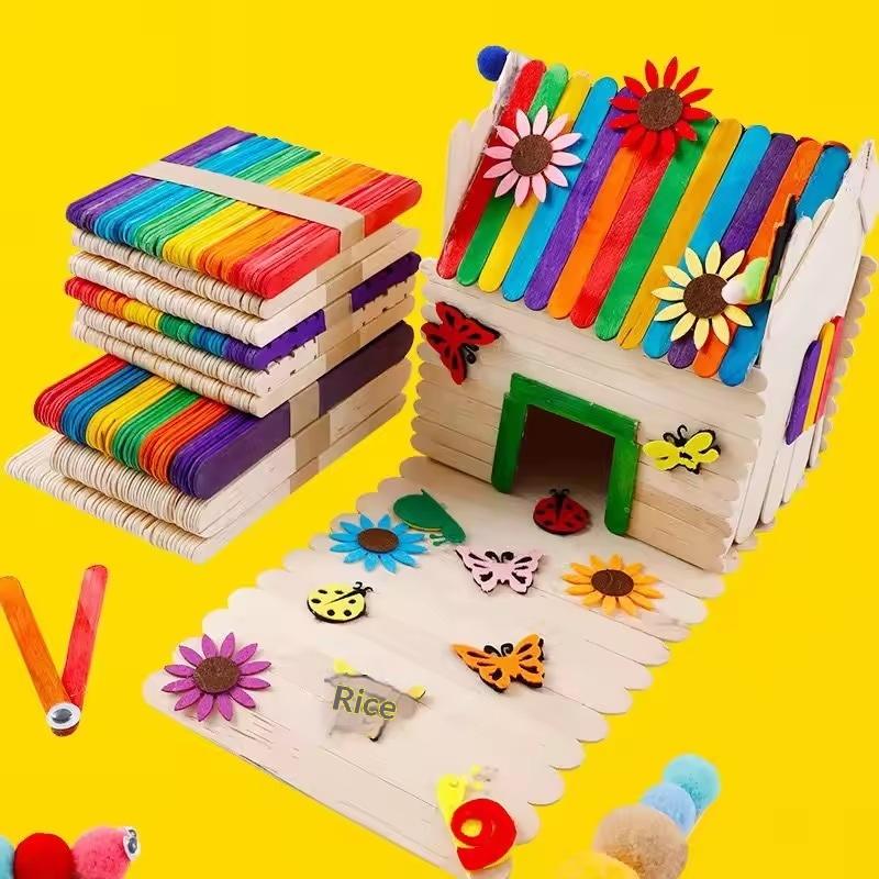 Bulk Colorful Wooden Ice Cream – Art Craft Handmade recenzja i cena