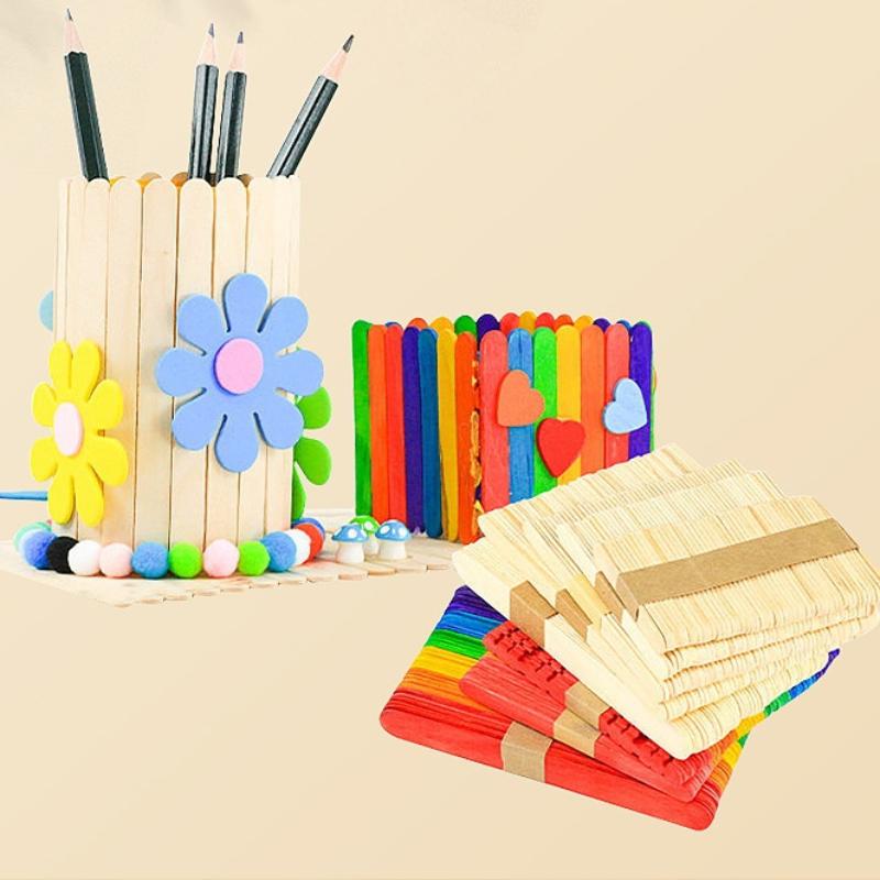 Bulk Colorful Wooden Ice Cream – Art Craft Handmade recenzja i cena