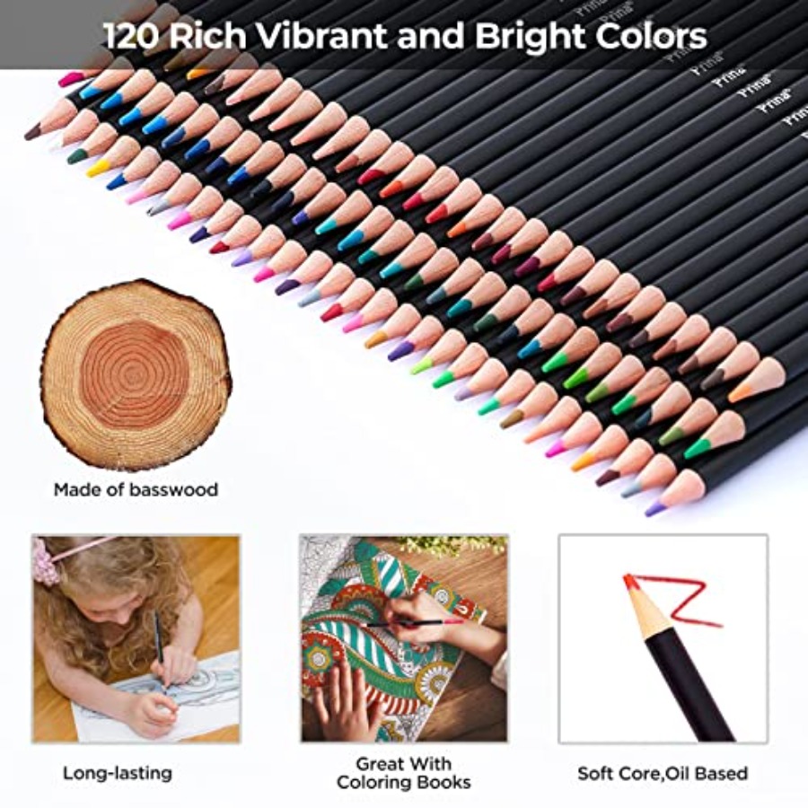 Art Supplies 120 Colors Colore – Colored Pencil Professional recenzja i cena