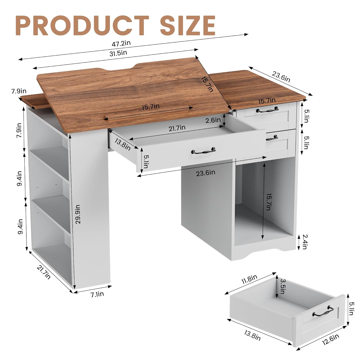 Drafting Table with Storage Ca – Art & Craft Tape recenzja i cena