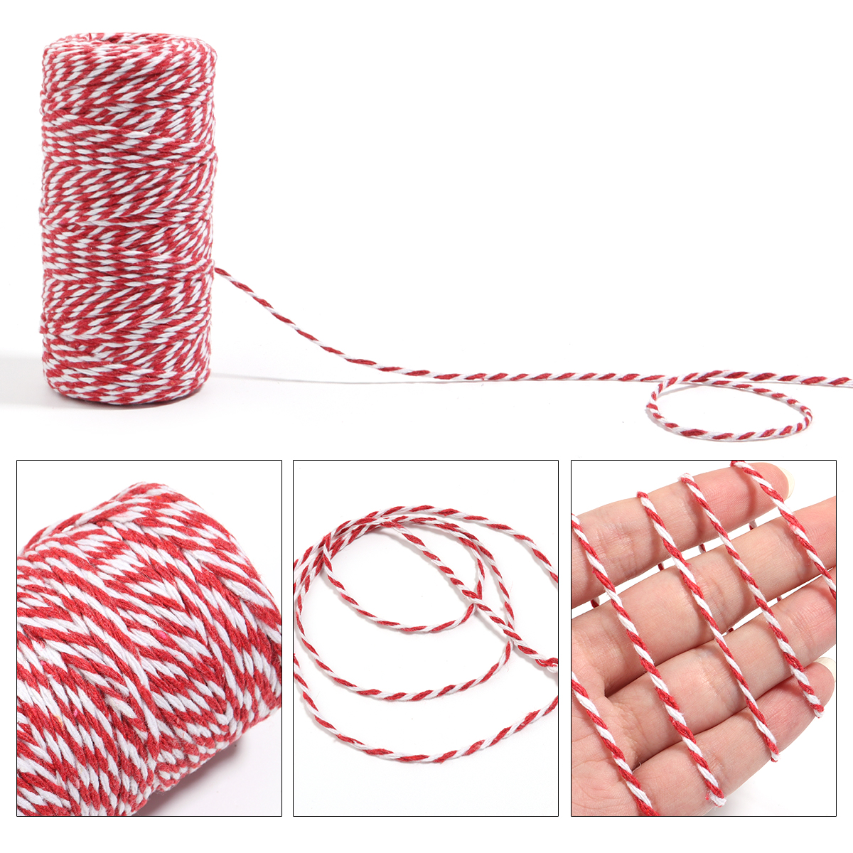 100M/Roll 2mm Bakers Twine Str – Art Craft Christmas recenzja i cena