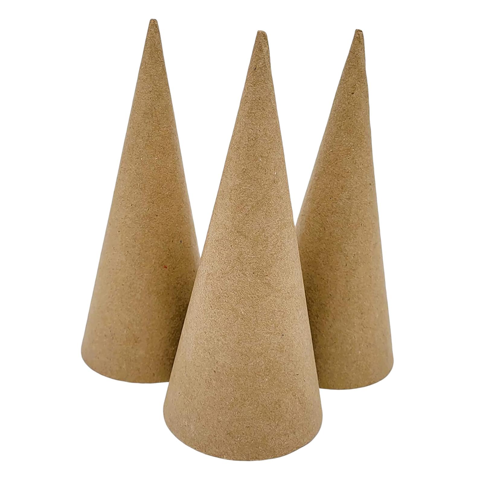 3x Paper Mache Cones, Open Bot – Art Craft With Cardboard recenzja i cena