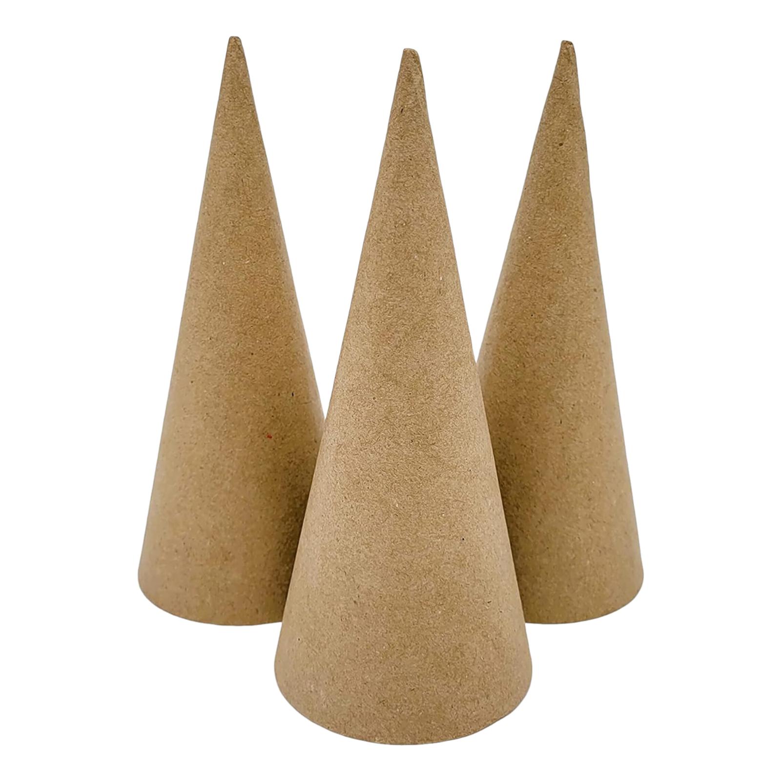 3x Paper Mache Cones, Open Bot – Art Craft With Cardboard recenzja i cena