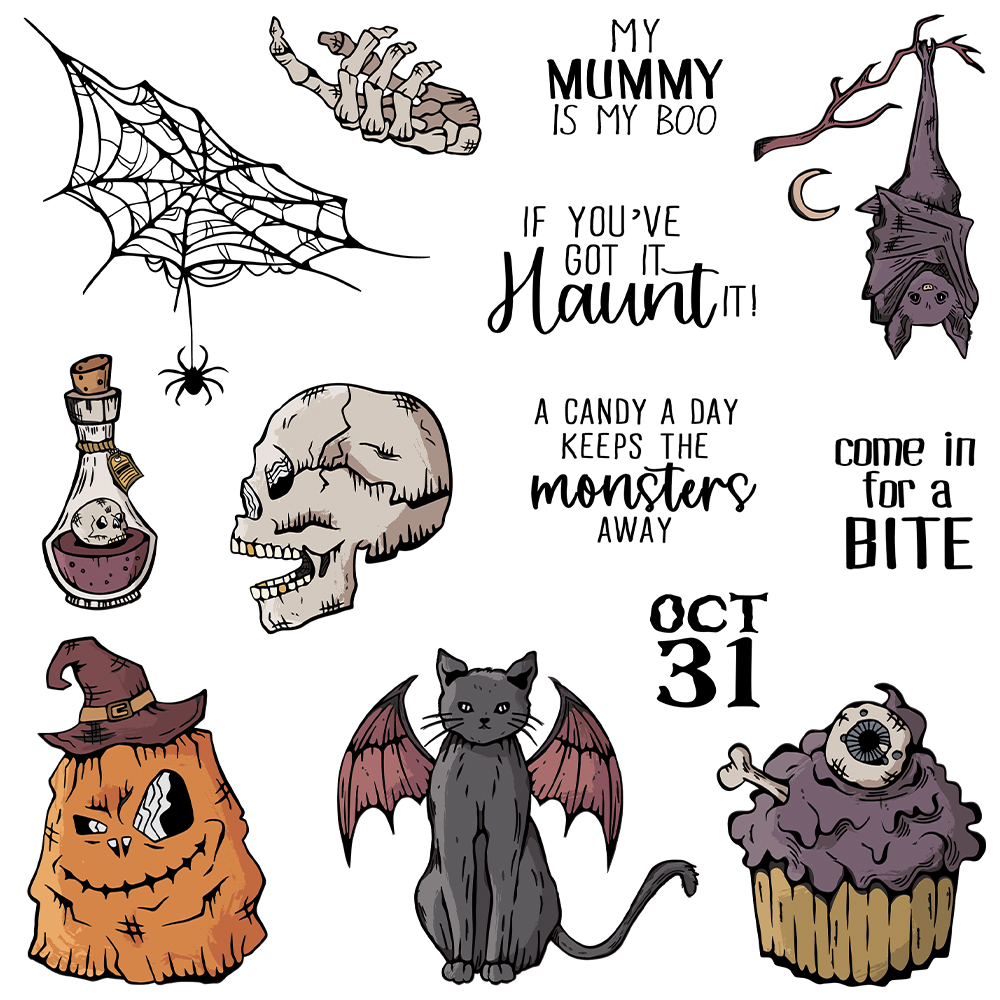 Mangocraft Happy Halloween Dec – Rubber Stamp Blank recenzja i cena