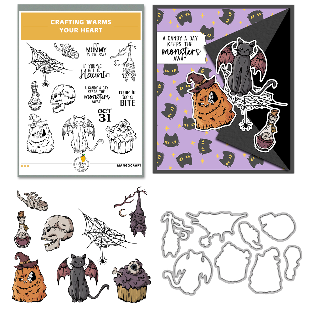 Mangocraft Happy Halloween Dec – Rubber Stamp Blank recenzja i cena
