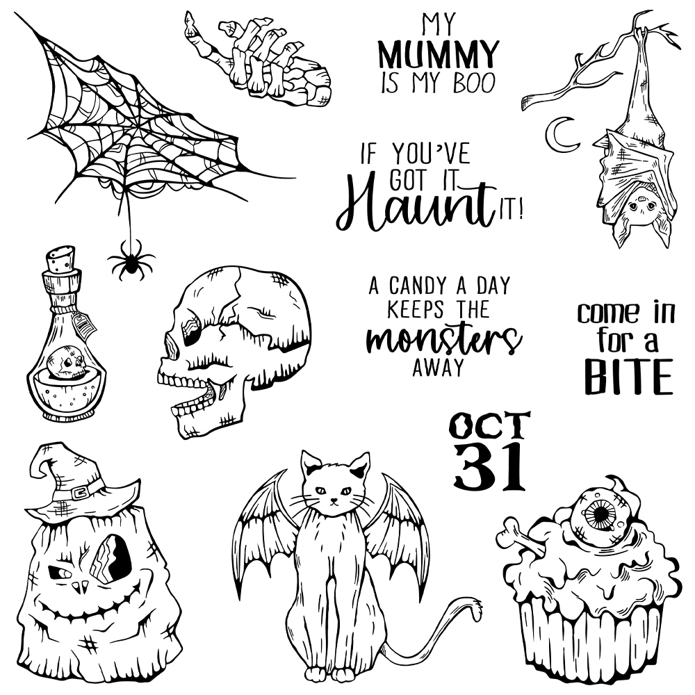 Mangocraft Happy Halloween Dec – Rubber Stamp Blank recenzja i cena