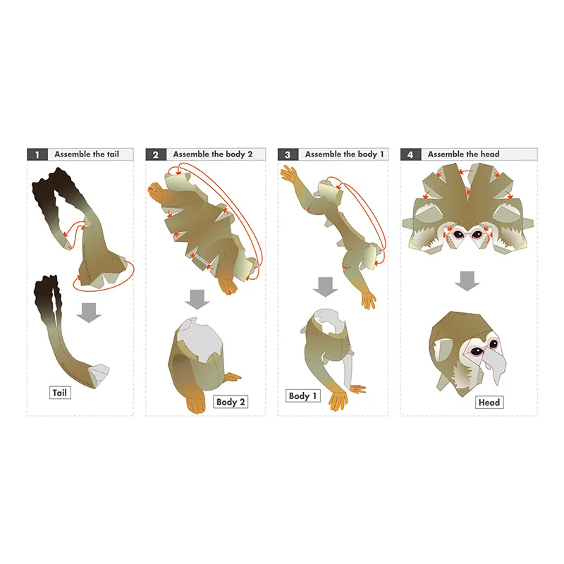 Squirrel Monkey Origami Art Fo – Art Craft With Cardboard recenzja i cena