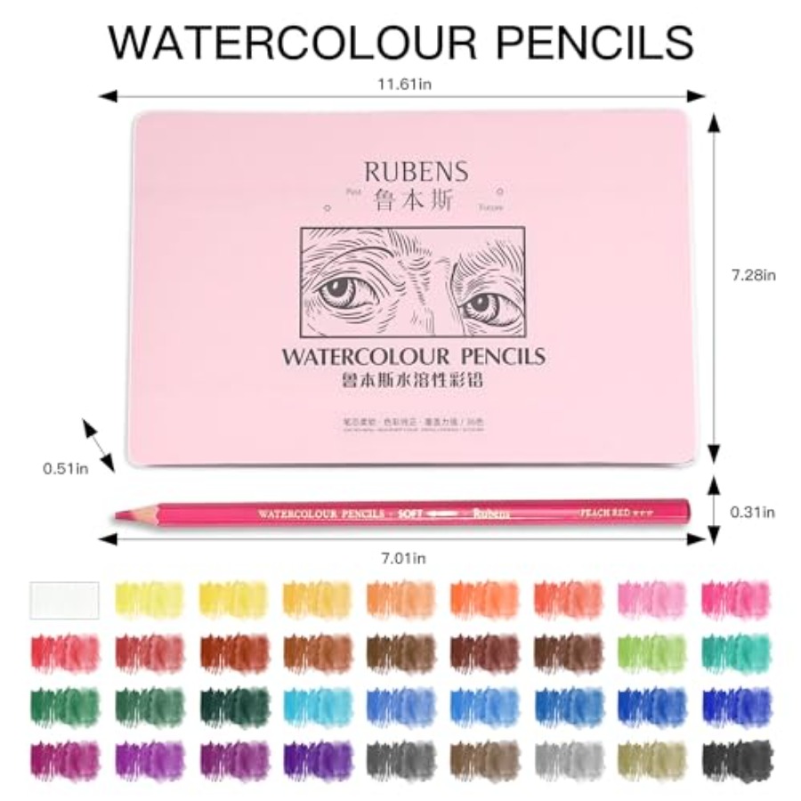 Watercolor Pencils Sets, 36 Co – Colored Pencil Professional recenzja i cena