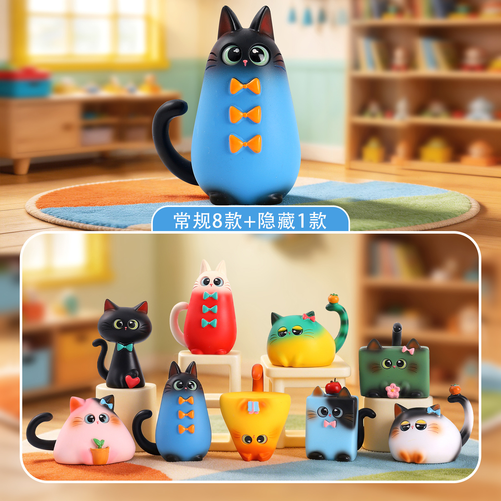 Blind Box Cat Figurine Resin C – Box Art And Craft recenzja i cena