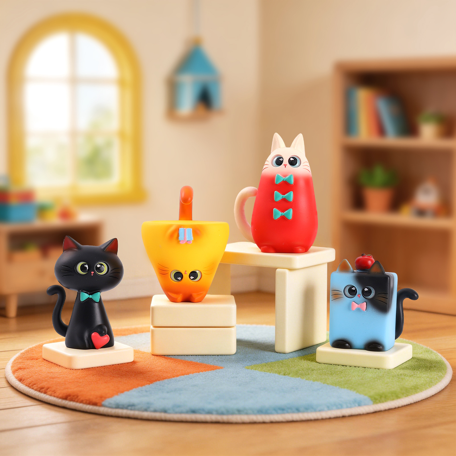 Blind Box Cat Figurine Resin C – Box Art And Craft recenzja i cena