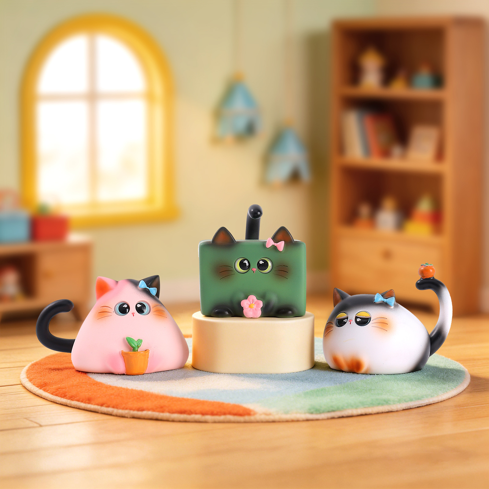 Blind Box Cat Figurine Resin C – Box Art And Craft recenzja i cena