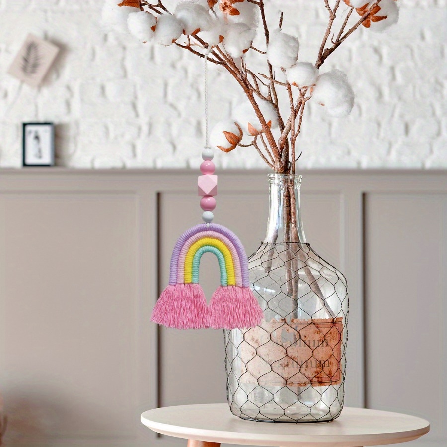 1PC Rainbow Wind Chimes Weavin – Art And Craft For Nursery recenzja i cena