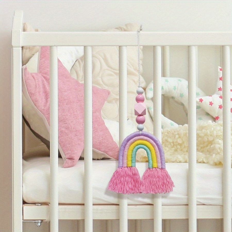 1PC Rainbow Wind Chimes Weavin – Art And Craft For Nursery recenzja i cena