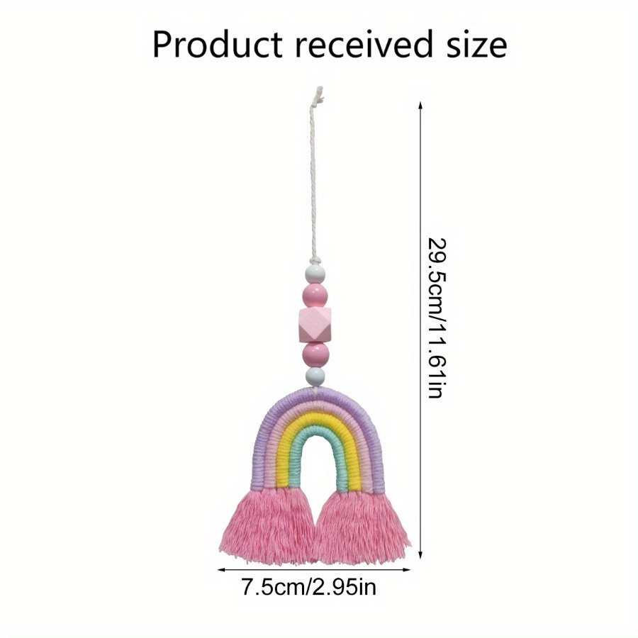 1PC Rainbow Wind Chimes Weavin – Art And Craft For Nursery recenzja i cena