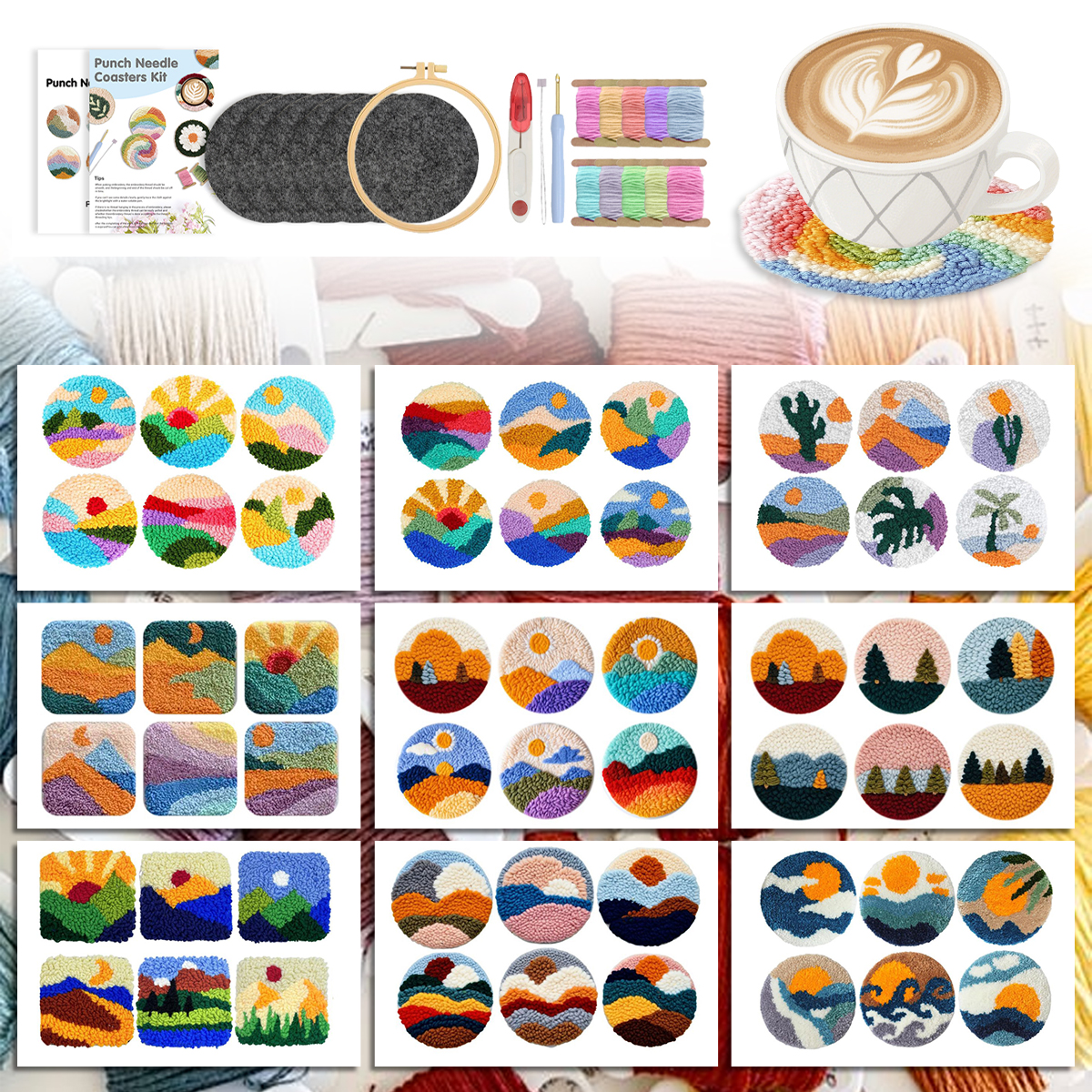 Punch Needle Coaster Simple la – Art Craft Simple recenzja i cena