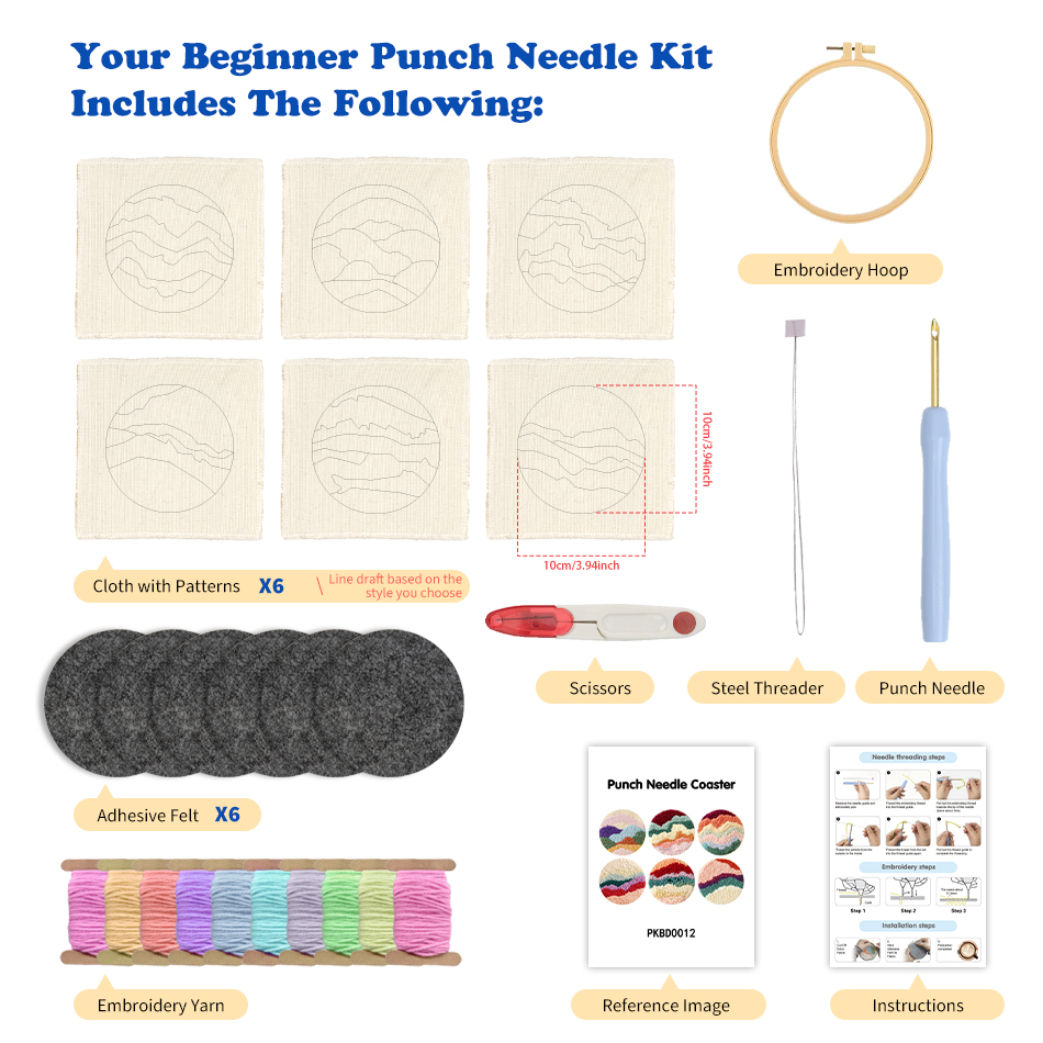 Punch Needle Coaster Simple la – Art Craft Simple recenzja i cena