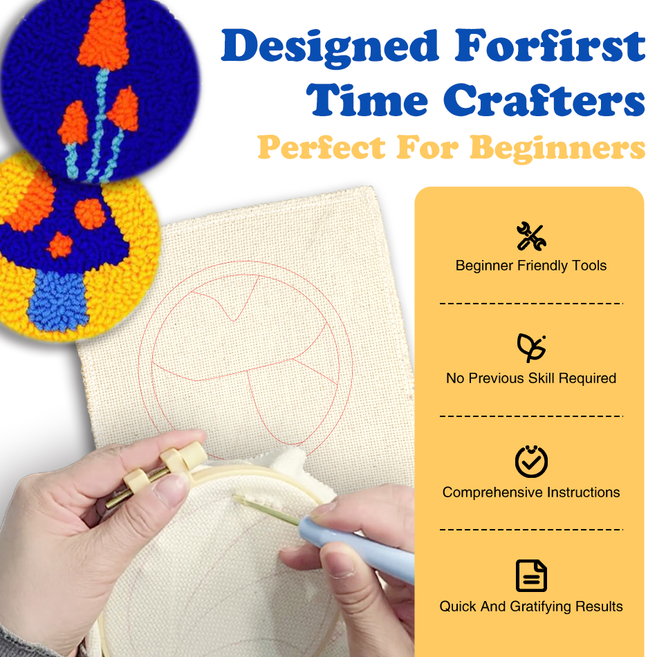 Punch Needle Coaster Simple la – Art Craft Simple recenzja i cena
