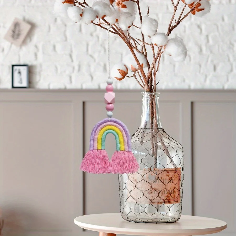 Pink Rainbow Wind Chimes Weavi – Art And Craft For Nursery recenzja i cena