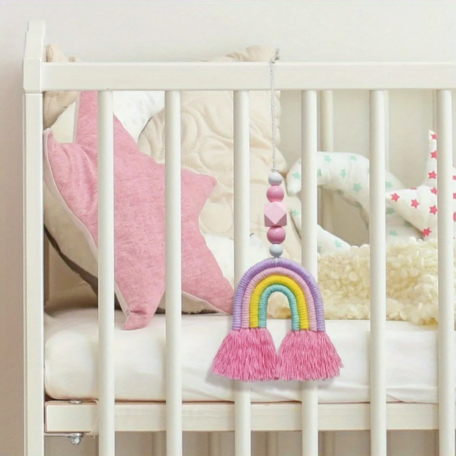 Pink Rainbow Wind Chimes Weavi – Art And Craft For Nursery recenzja i cena