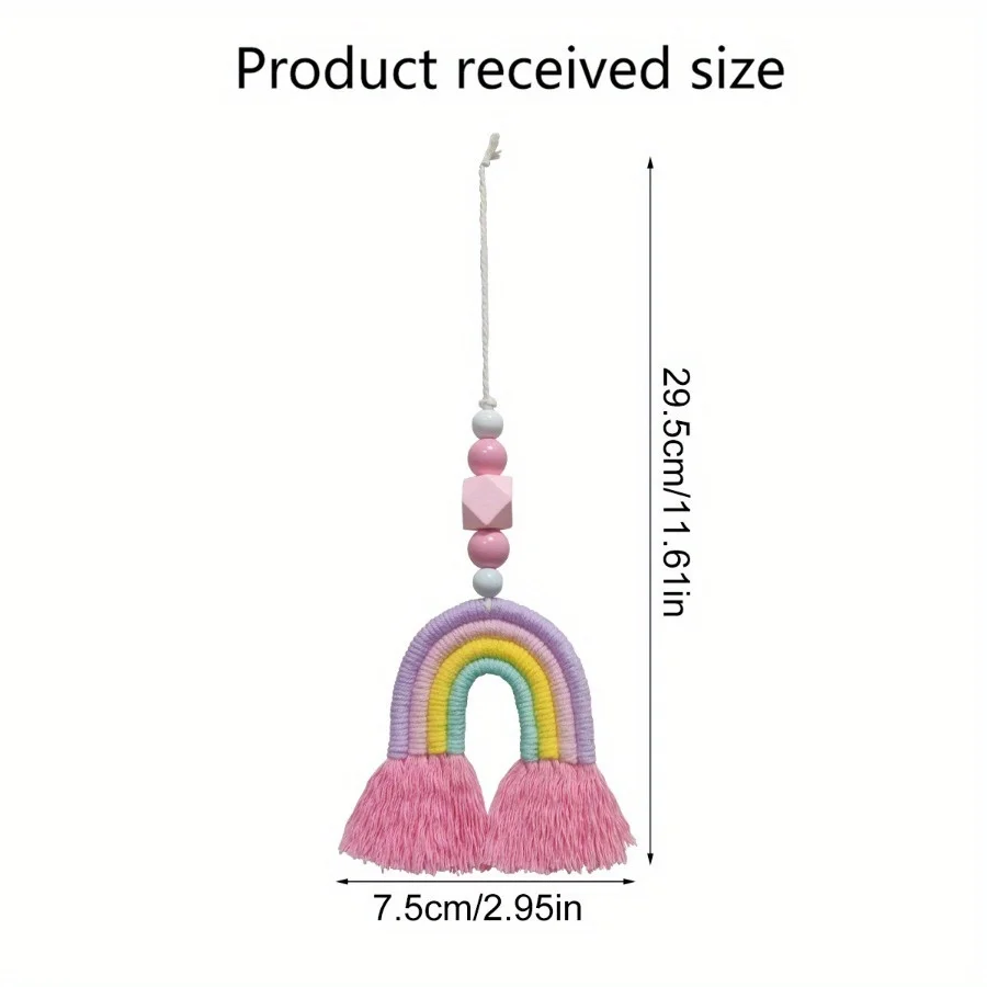 Pink Rainbow Wind Chimes Weavi – Art And Craft For Nursery recenzja i cena