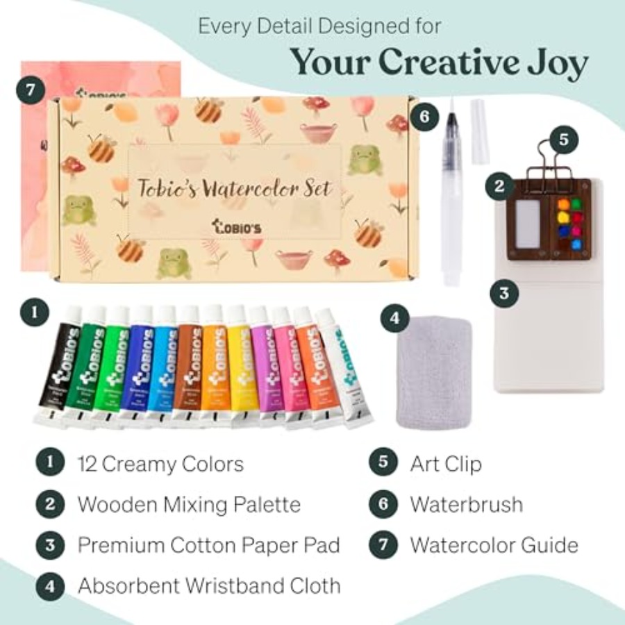 Original Mini Wooden Watercolo – Art & Craft Qatar recenzja i cena