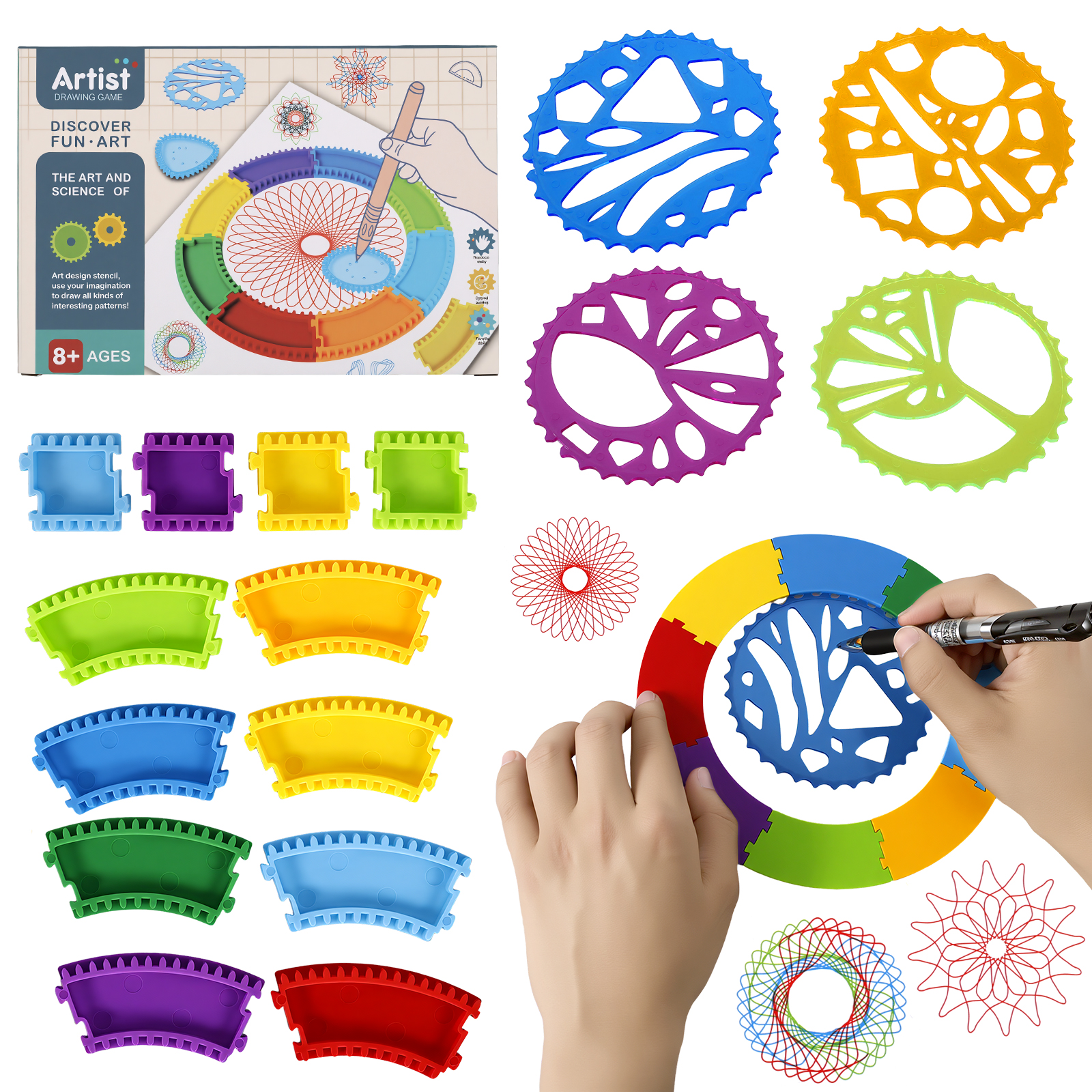 Spiral Art Gear Geometric Rule – Box Art And Craft recenzja i cena
