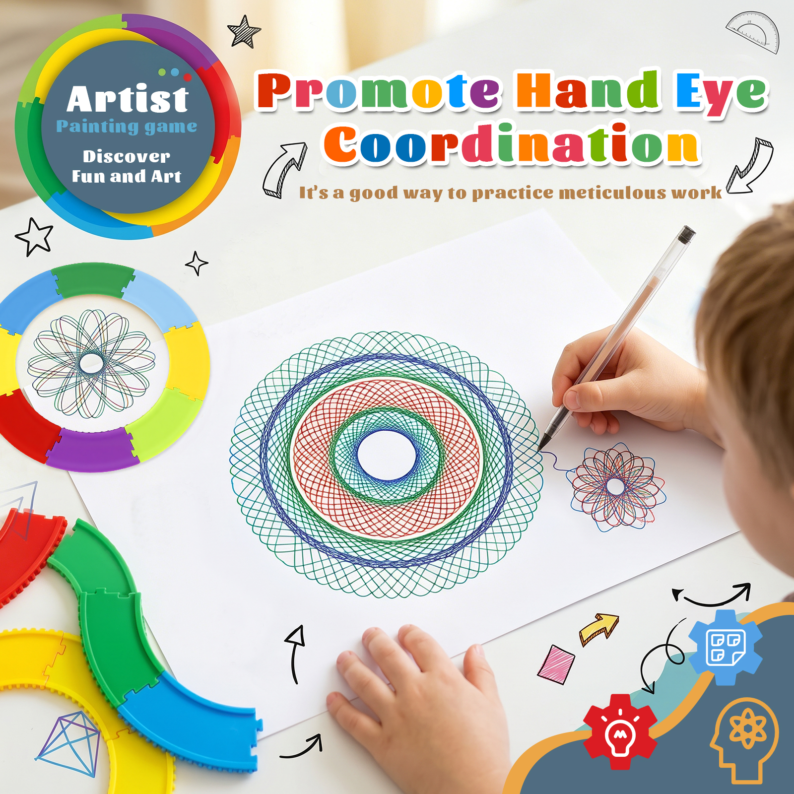Spiral Art Gear Geometric Rule – Box Art And Craft recenzja i cena