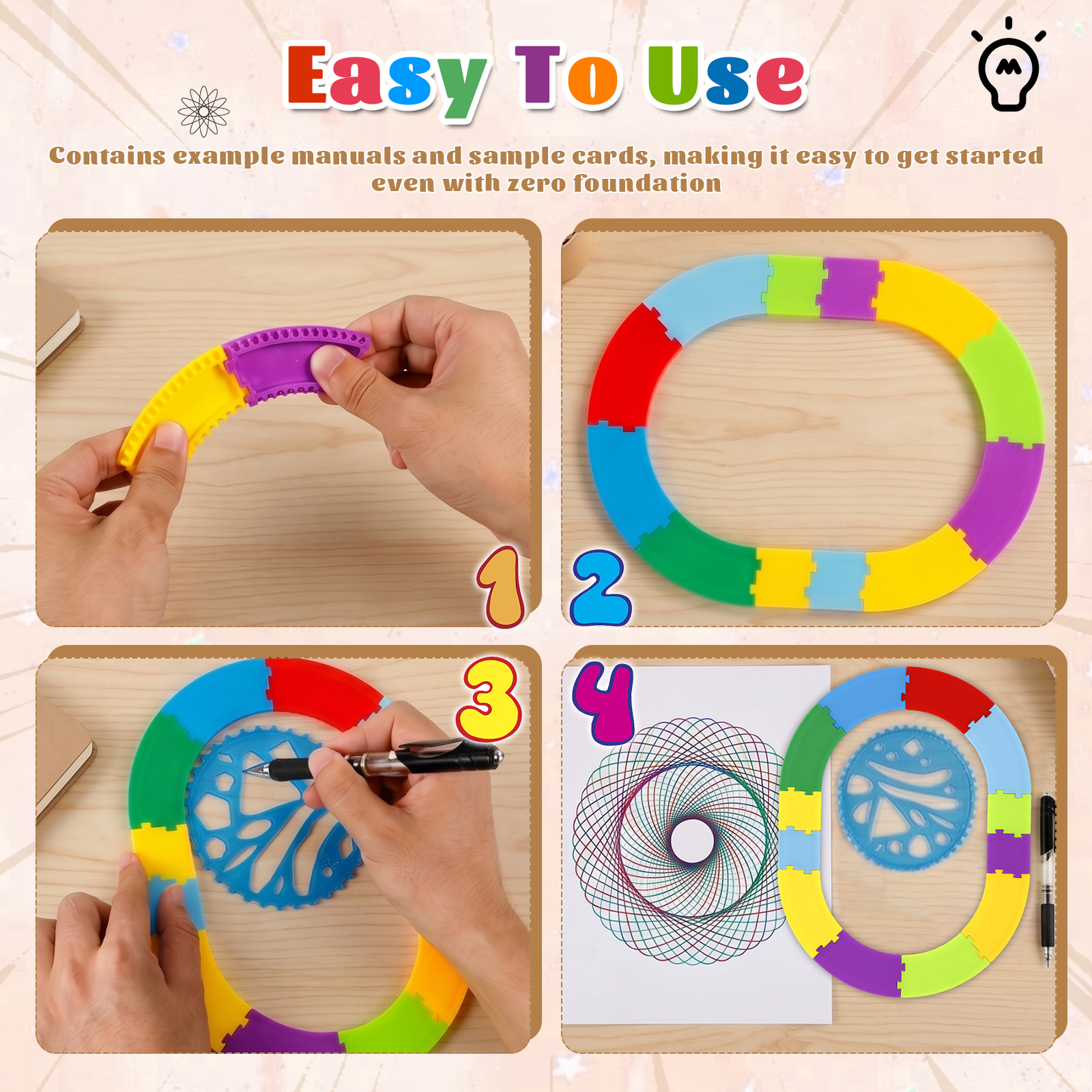 Spiral Art Gear Geometric Rule – Box Art And Craft recenzja i cena
